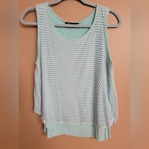 3/$20 tank top sz Lg blue'ish/greenish  color